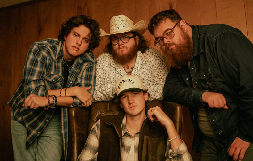 The Jack Wharff Band standing together in a promotional portrait